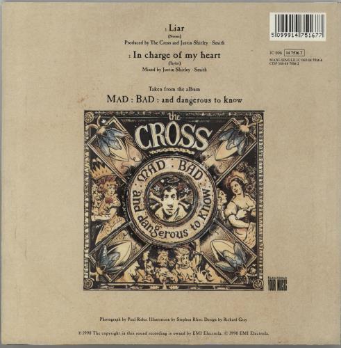 The Cross Liar 7" vinyl single (7 inch record / 45) German CRO07LI97773