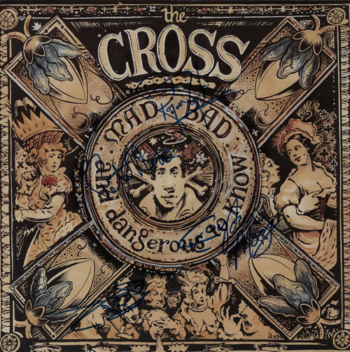 The Cross Mad Bad And Dangerous To Know - Autographed vinyl LP album (LP record) UK CROLPMA10546