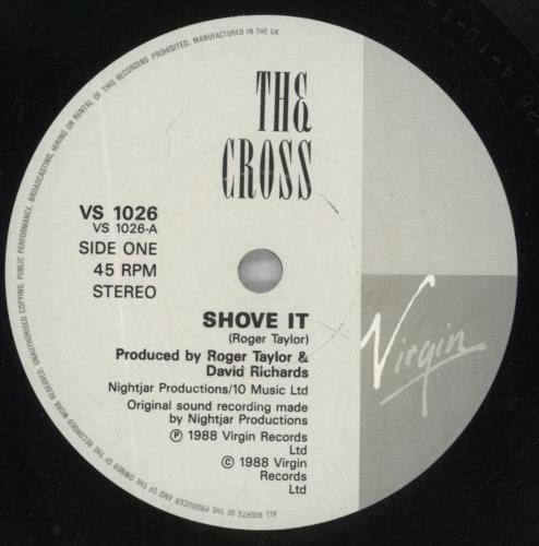 The Cross Shove It 7" vinyl single (7 inch record / 45) UK CRO07SH06895