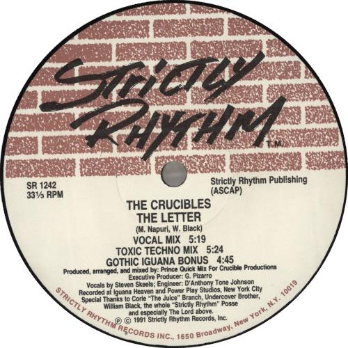 The Crucibles The Letter 12" vinyl single (12 inch record / Maxi-single) UK Y0Z12TH702476