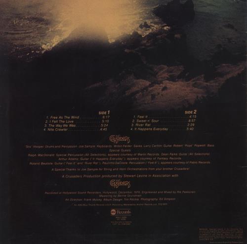 The Crusaders Free As The Wind vinyl LP album (LP record) UK CDULPFR297968