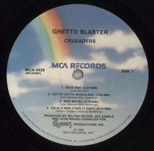 The Crusaders Ghetto Blaster vinyl LP album (LP record) US CDULPGH857907