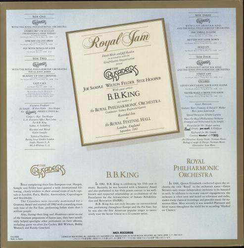 The Crusaders Royal Jam 2-LP vinyl record set (Double LP Album) Japanese CDU2LRO533915