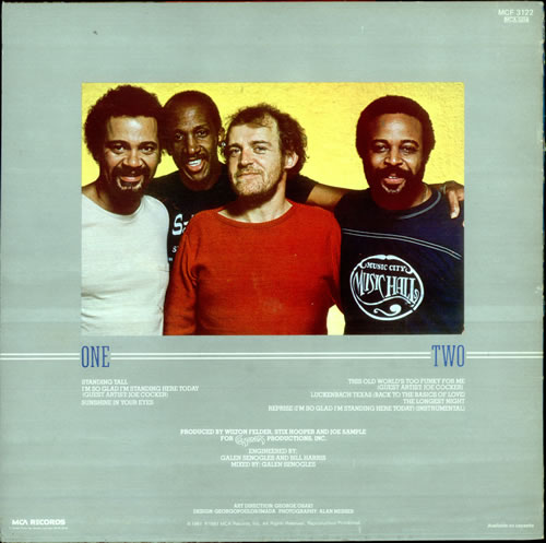 The Crusaders Standing Tall vinyl LP album (LP record) UK CDULPST495113