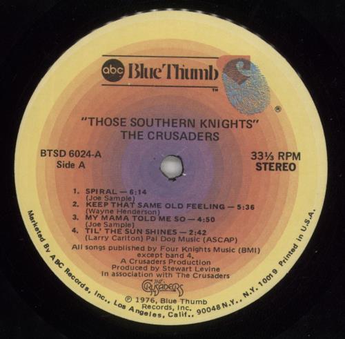 The Crusaders Those Southern Knights vinyl LP album (LP record) US CDULPTH393743