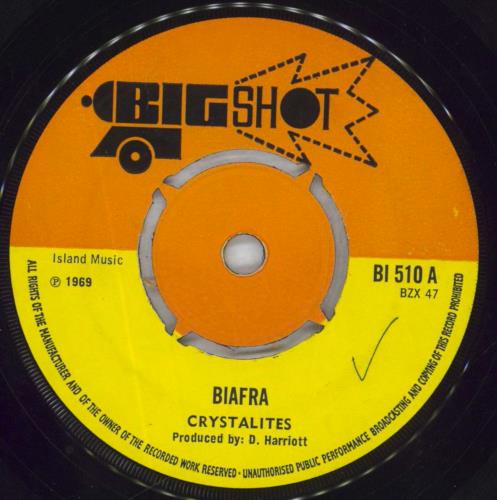 The Crystalites Biafra 7" vinyl single (7 inch record / 45) UK VKQ07BI664256