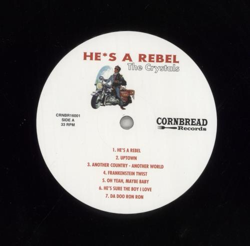 The Crystals He's A Rebel vinyl LP album (LP record) UK CTSLPHE855713