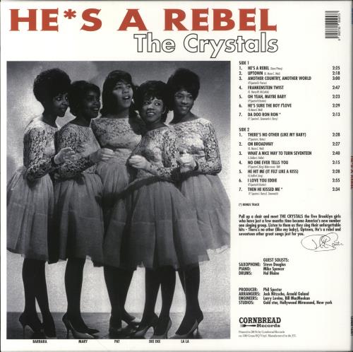 The Crystals He's A Rebel vinyl LP album (LP record) UK CTSLPHE855713
