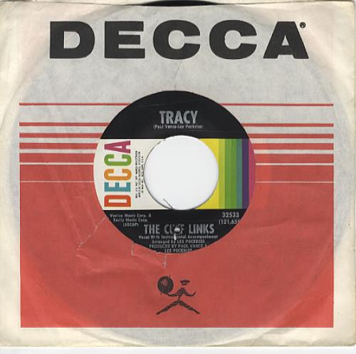 The Cuff Links Tracy 7" vinyl single (7 inch record / 45) US LNK07TR334601