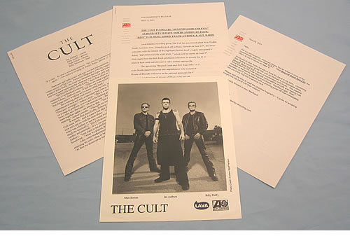 The Cult Beyond Good And Evil media press pack US CLTPPBE199126