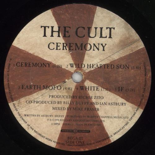 The Cult Ceremony - VG vinyl LP album (LP record) UK CLTLPCE866031
