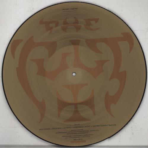 The Cult Electric - Gold Picture Disc + Inner picture disc LP (vinyl picture disc album) UK CLTPDEL34946