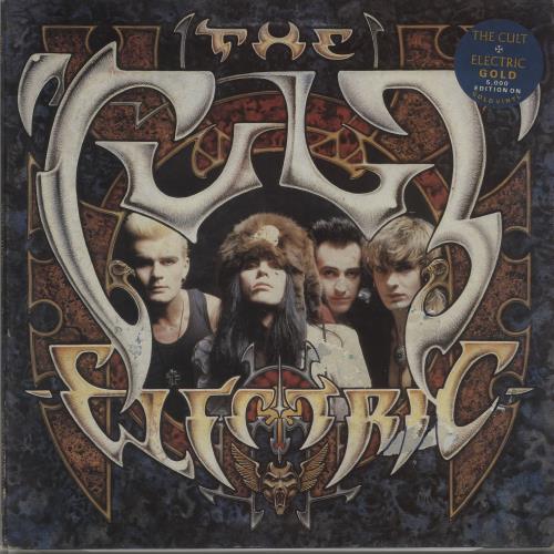 The Cult Electric - Gold Picture Disc - EX picture disc LP (vinyl picture disc album) UK CLTPDEL576900