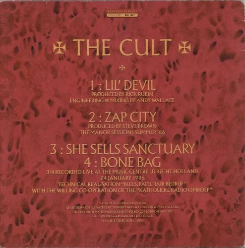 The Cult L'il Devil EP 12" vinyl single (12 inch record / Maxi-single) UK CLT12LI60377