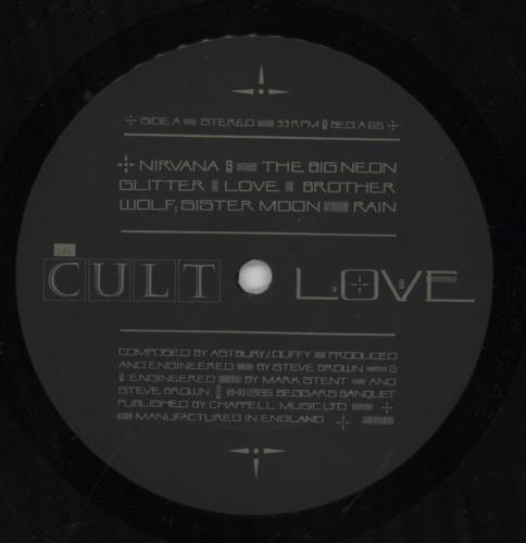 The Cult Love - Embossed Sleeve vinyl LP album (LP record) UK CLTLPLO306426