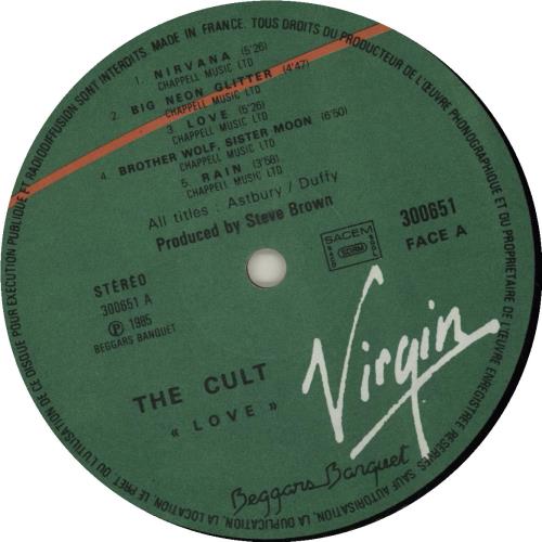 The Cult Love vinyl LP album (LP record) French CLTLPLO683951
