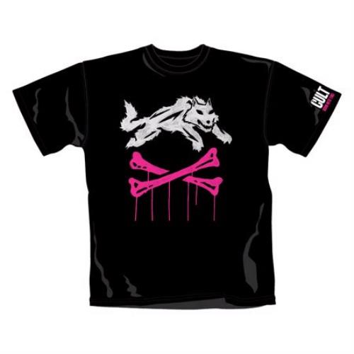 The Cult Pink Bones T-Shirt - Medium t-shirt UK CLTTSPI419709