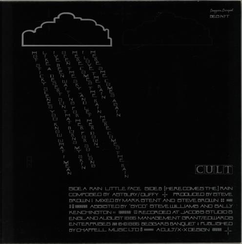 The Cult Rain 12" vinyl single (12 inch record / Maxi-single) UK CLT12RA60376