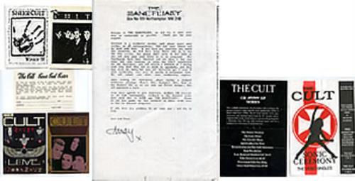 The Cult Selection Of Fanclub Paper Goods memorabilia UK CLTMMSE281962