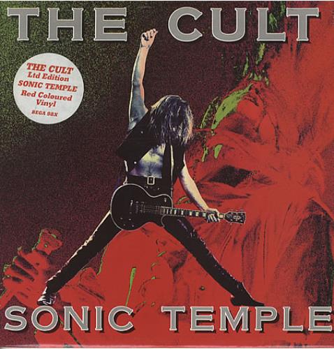 The Cult Sonic Temple - RED Vinyl vinyl LP album (LP record) UK CLTLPSO26534