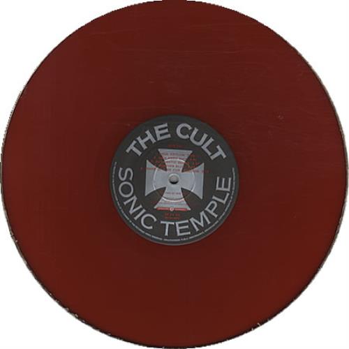 The Cult Sonic Temple - RED Vinyl vinyl LP album (LP record) UK CLTLPSO26534