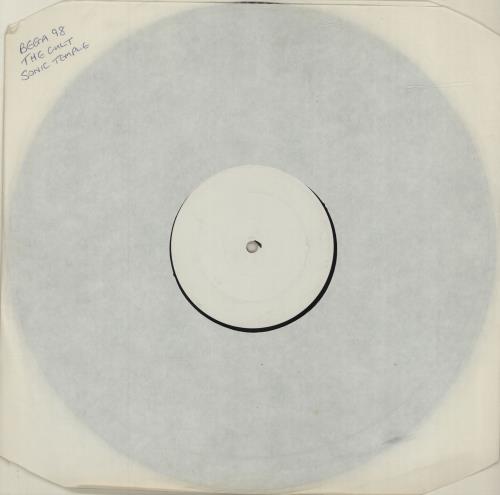 The Cult Sonic Temple - White Label vinyl LP album (LP record) UK CLTLPSO89598