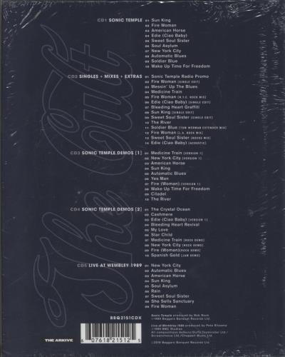 The Cult Sonic Temple 30 - Sealed 3-disc CD/DVD Set UK CLT3DSO859250