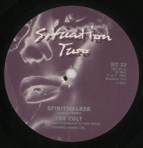 The Cult Spiritwalker 7" vinyl single (7 inch record / 45) UK CLT07SP109846