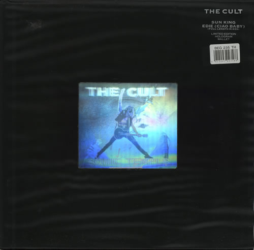 The Cult Sun King - Hologram Sleeve 12" vinyl single (12 inch record / Maxi-single) UK CLT12SU11799