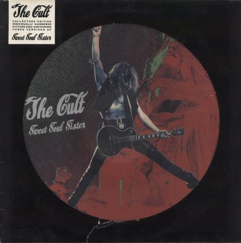 The Cult Sweet Soul Sister - VG Sleeve 12" vinyl picture disc (12 inch picture record) UK CLT2PSW839310