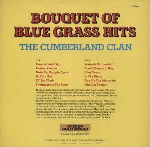 The Cumberland Clan A Bouquet Of Blue Grass Hits vinyl LP album (LP record) UK Y4RLPAB877918