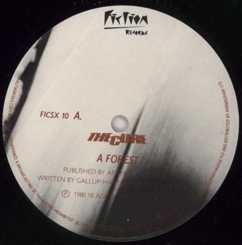 The Cure A Forest 12" vinyl single (12 inch record / Maxi-single) UK CUR12AF02410