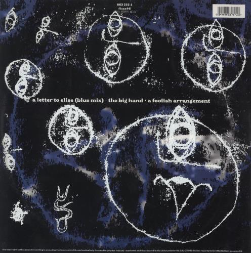 The Cure A Letter To Elise - Printed PVC Sleeve - EX 12" vinyl single (12 inch record / Maxi-single) UK CUR12AL397372