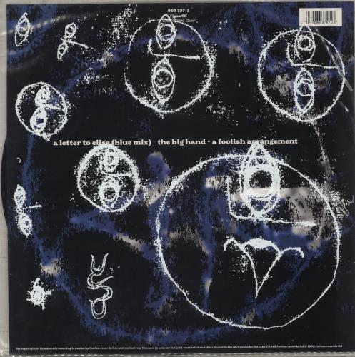 The Cure A Letter To Elise - Printed PVC Sleeve - VG 12" vinyl single (12 inch record / Maxi-single) UK CUR12AL884395