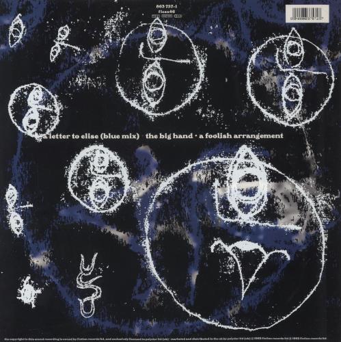 The Cure A Letter To Elise - Printed PVC Sleeve 12" vinyl single (12 inch record / Maxi-single) UK CUR12AL09919