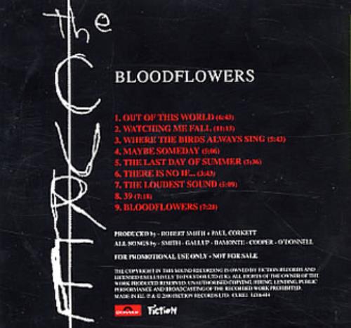 The Cure Bloodflowers CD album (CDLP) UK CURCDBL151185