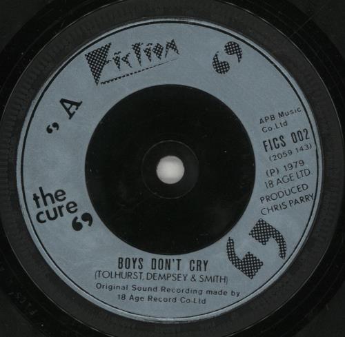 The Cure Boys Don't Cry - Soldier Sleeve 7" vinyl single (7 inch record / 45) UK CUR07BO24602