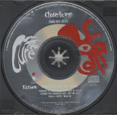 The Cure Close To Me CD single (CD5 / 5") US CURC5CL10358