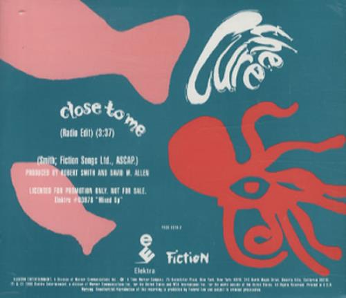 The Cure Close To Me CD single (CD5 / 5") US CURC5CL10358