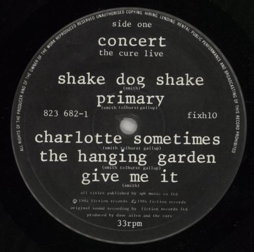 The Cure Concert - The Cure Live - EX vinyl LP album (LP record) UK CURLPCO112748