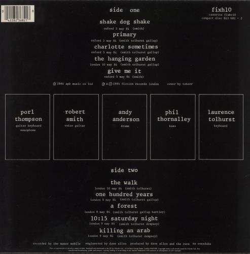 The Cure Concert - The Cure Live - EX vinyl LP album (LP record) UK CURLPCO112748