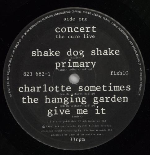 The Cure Concert - The Cure Live vinyl LP album (LP record) UK CURLPCO366566