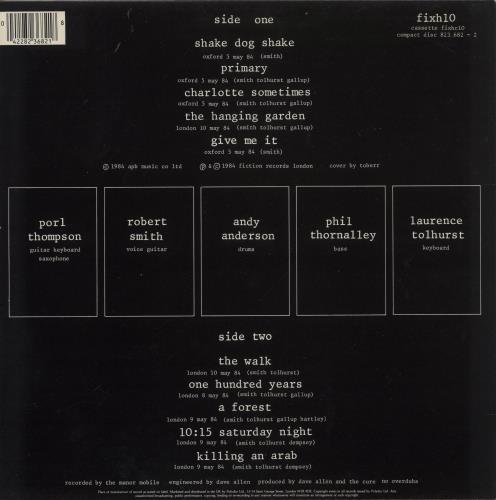 The Cure Concert - The Cure Live vinyl LP album (LP record) UK CURLPCO366566