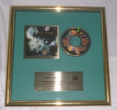 The Cure Disintegration award disc Canadian CURAWDI213370