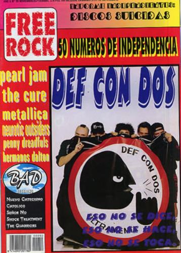 The Cure Free Rock magazine Spanish CURMAFR330097