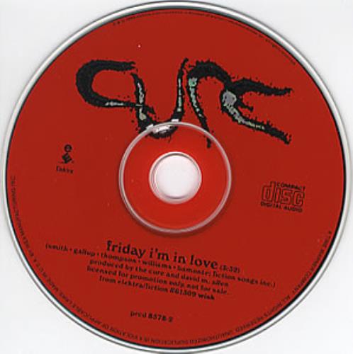 The Cure Friday I'm In Love CD single (CD5 / 5") US CURC5FR06053