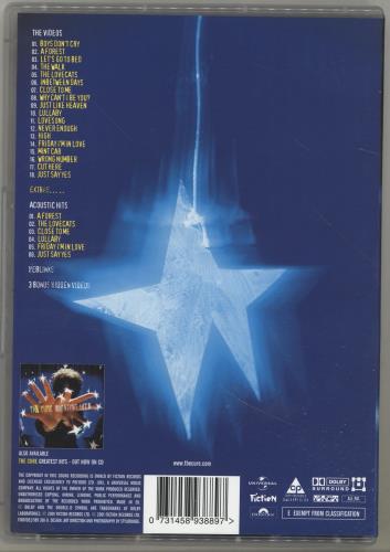 The Cure Greatest Hits DVD UK CURDDGR202246