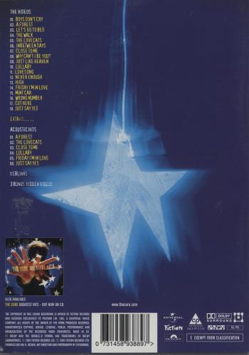 The Cure Greatest Hits DVD UK CURDDGR202246