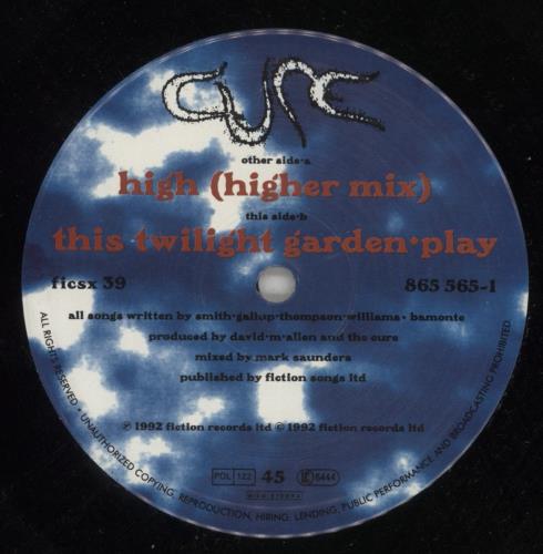 The Cure High - EX 12" vinyl single (12 inch record / Maxi-single) UK CUR12HI254196