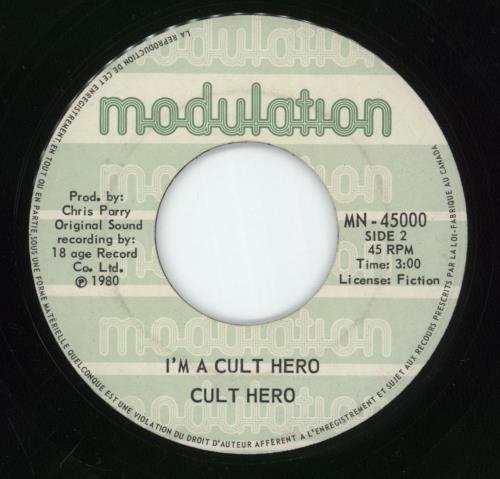 The Cure I Dig You / I'm A Cult Hero - Black text 7" vinyl single (7 inch record / 45) Canadian CUR07ID116384